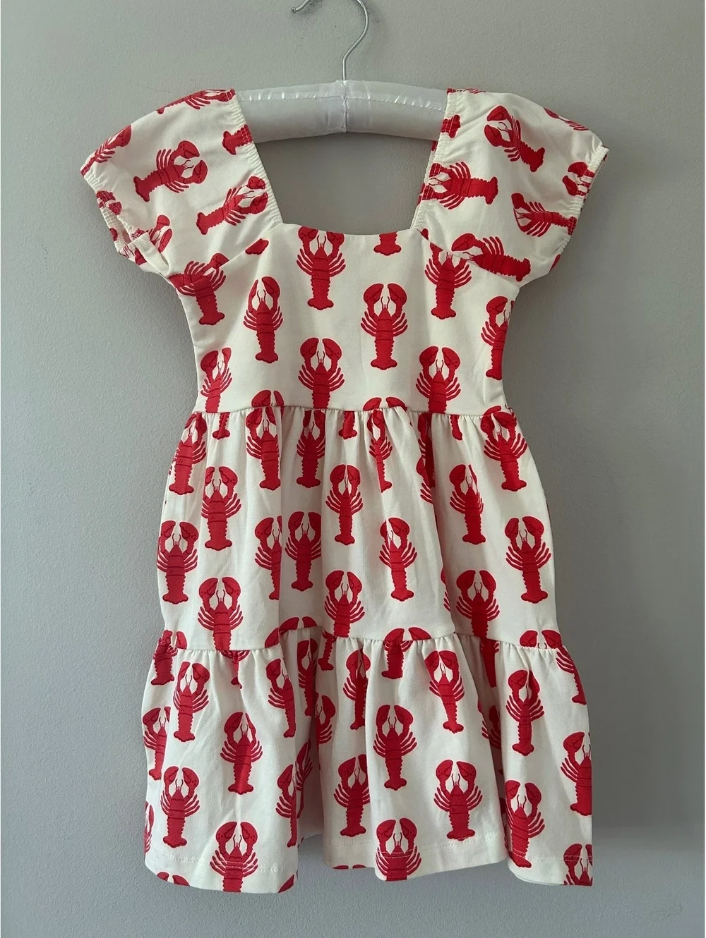 Monica + Andy Lobster/Crawfish 3 Tier Dress Girls Size 3T (NWOT)